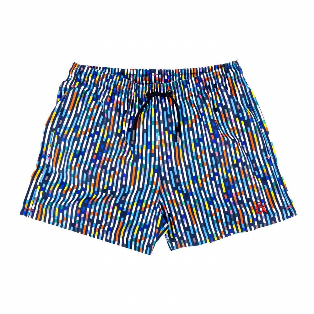 NEW EIGHT X men's rush hour swim trunks in multi